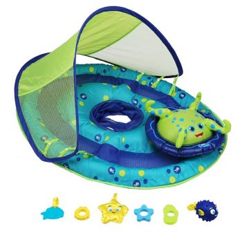 baby spring float activity center with canopy