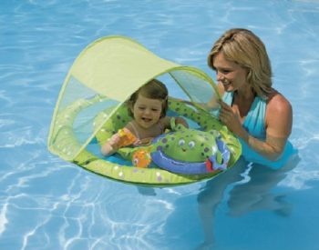 baby spring float activity center with canopy