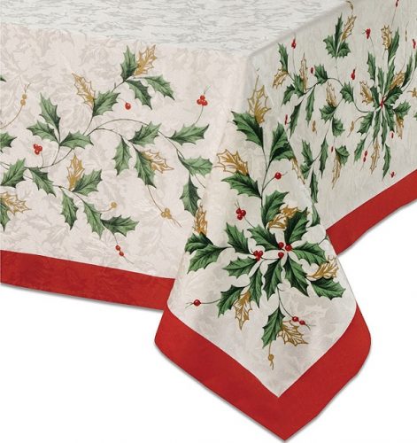 Lenox Golden Holly Tablecloth - Tablecloths for Christmas