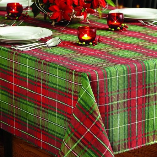Plaid Christmas Tablecloth