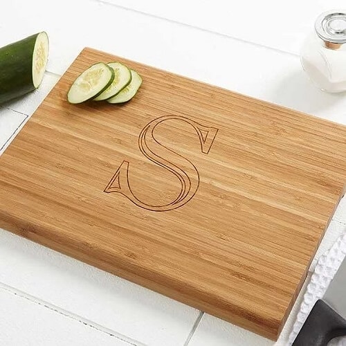 Chef's Monogram Bamboo Cutting Board