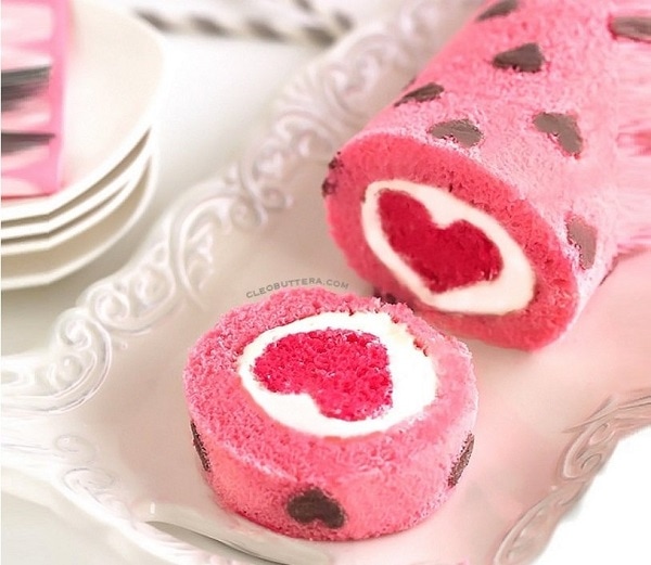 Love is All Around Cake Roll