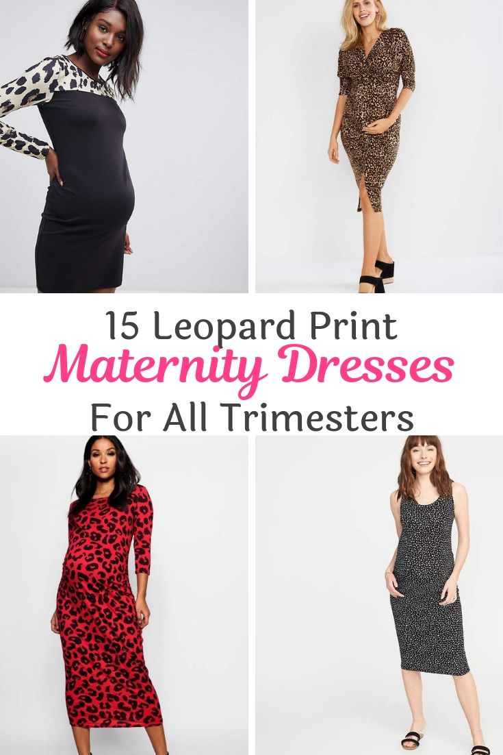 Top 15 Leopard Print Maternity Dresses