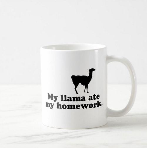 Funny Llama Coffee Mug