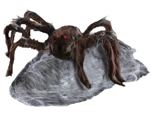 Brown Jumping Animated Spider - Animated Halloween DecorationsBrown Jumping Animated Spider - Animated Halloween Decorations