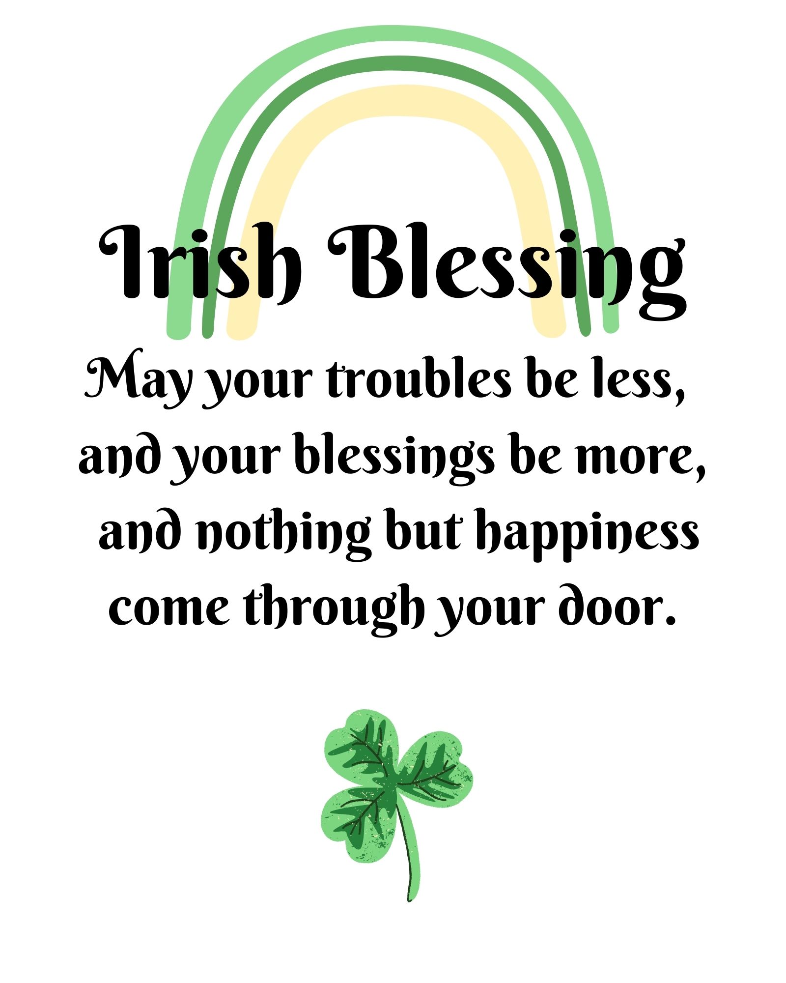 Irish Blessing Printable