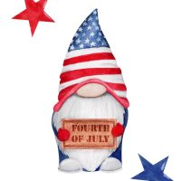 4th Of July Gnome Printable