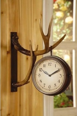 Antique Deer Wall Clock