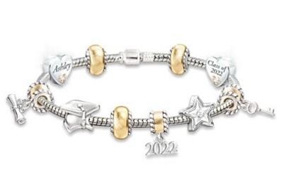 Personalized Graduation Charm Bracelet